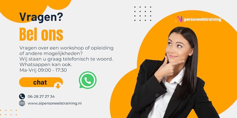 Bel of Chat met ons via WhatsApp!
