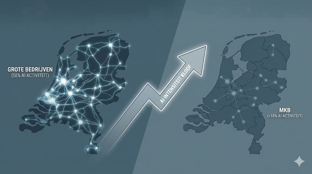 Nederland en AI: een groeiende kloof tussen koplopers en achterblijvers