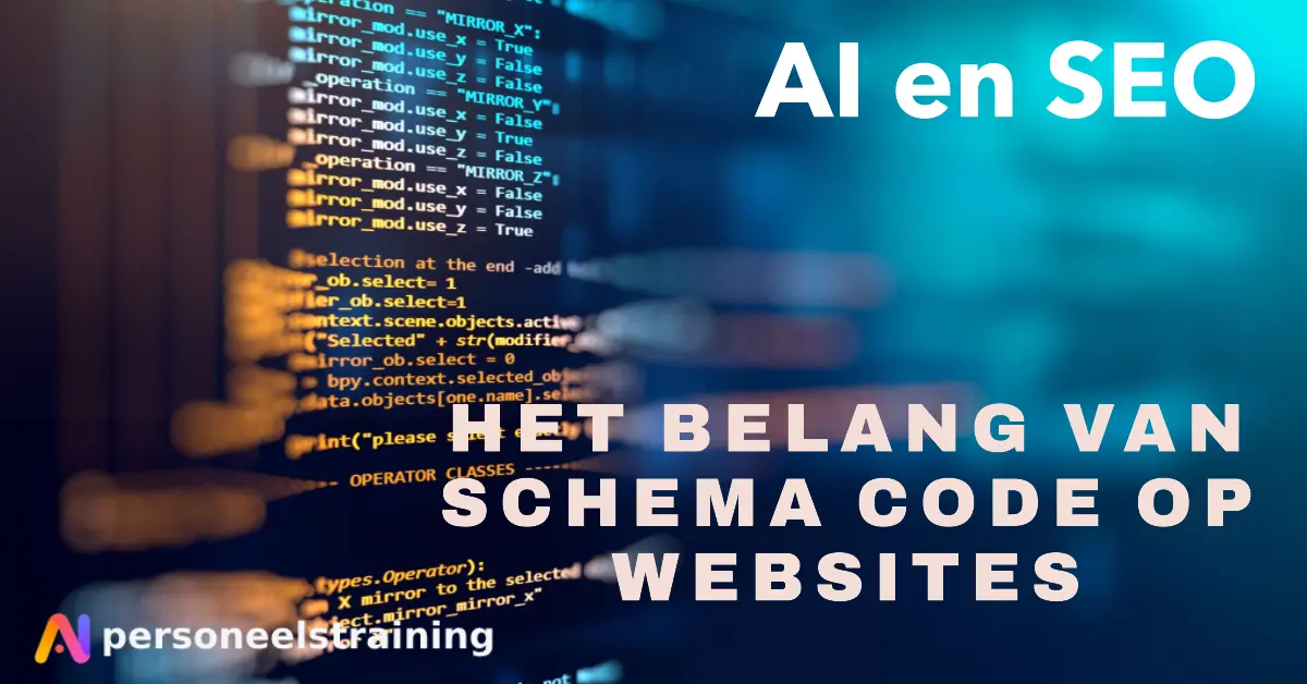 AI en SEO: het belang van het gebruik van schema code op websites